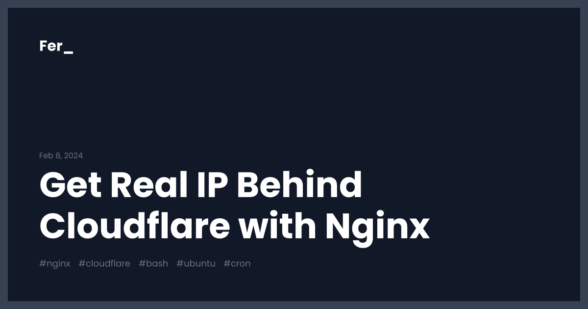 nginx get real ip